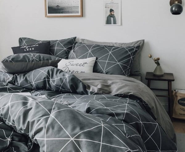 تصویر 1 از رو تختی خاکستری دو نفره و یک نفره با کیفیت بالا